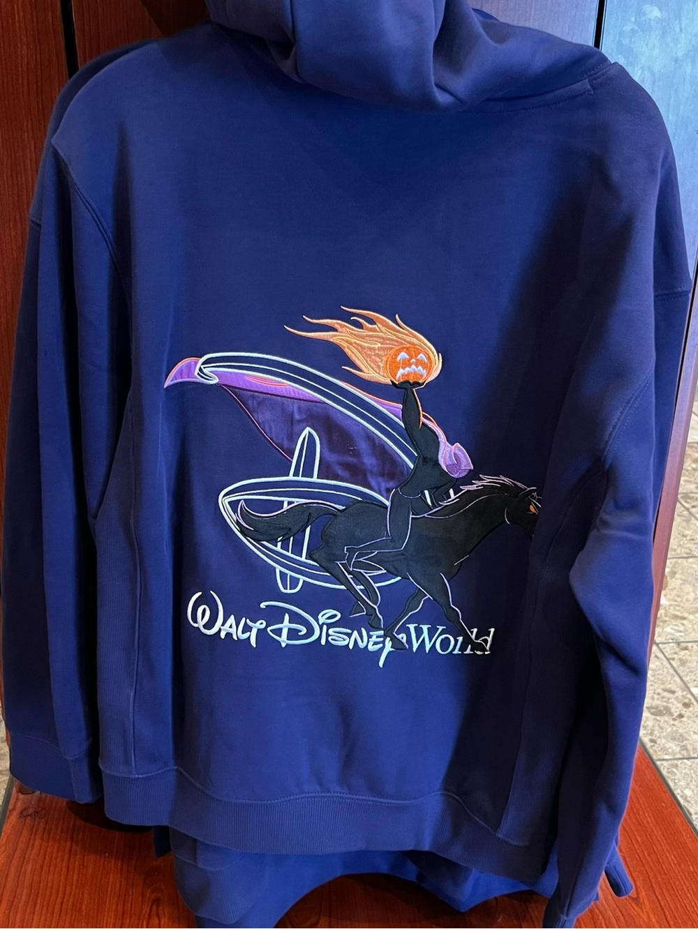 Disney Parks 2026 WDW Halloween Headless Horseman Hoodie Adult NEW
